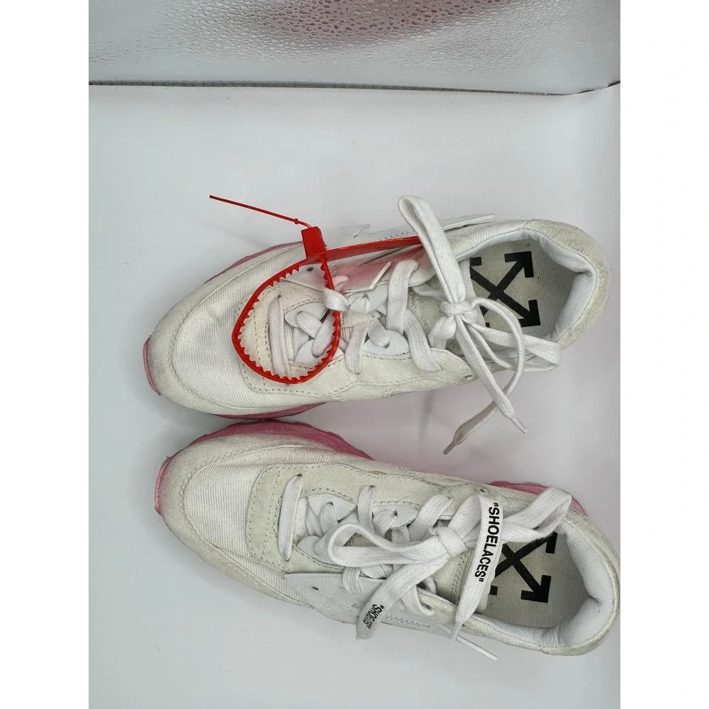 Off-White Kids Runner Sneakers White‎ Pink Gradient OMIA139S20800020